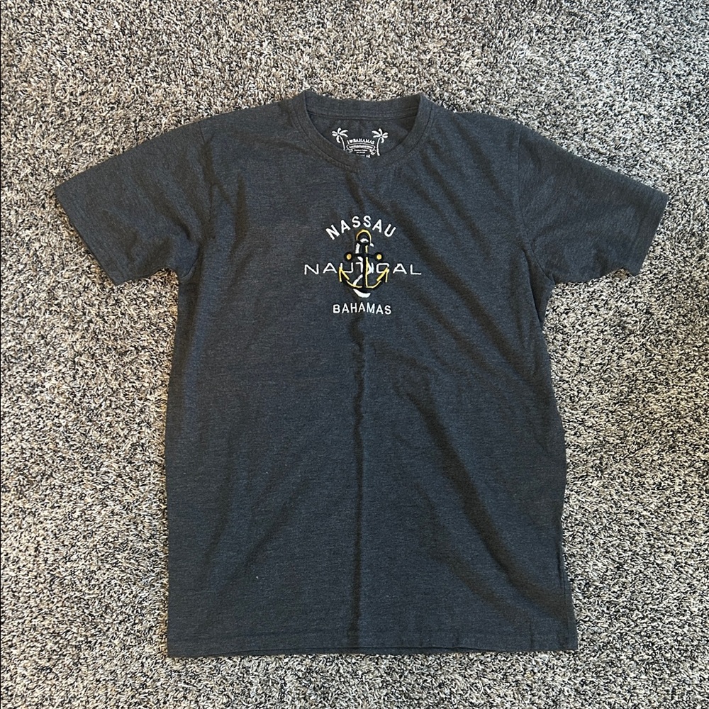 Nassau Nautical Bahamas Men's Gray T-Shirt